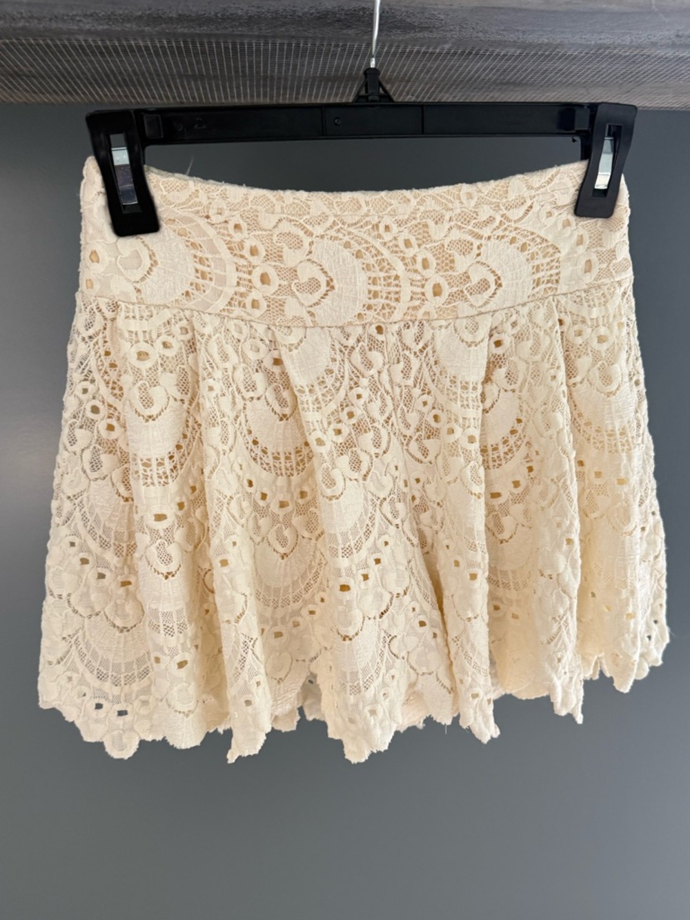 Nightcap Cream Lace Shorts